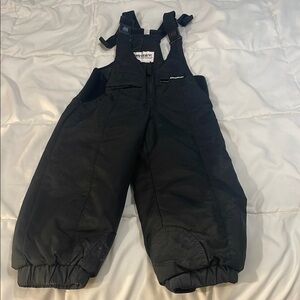 Retro Ski Bibs. Kids. Obermeyer 3. Black.